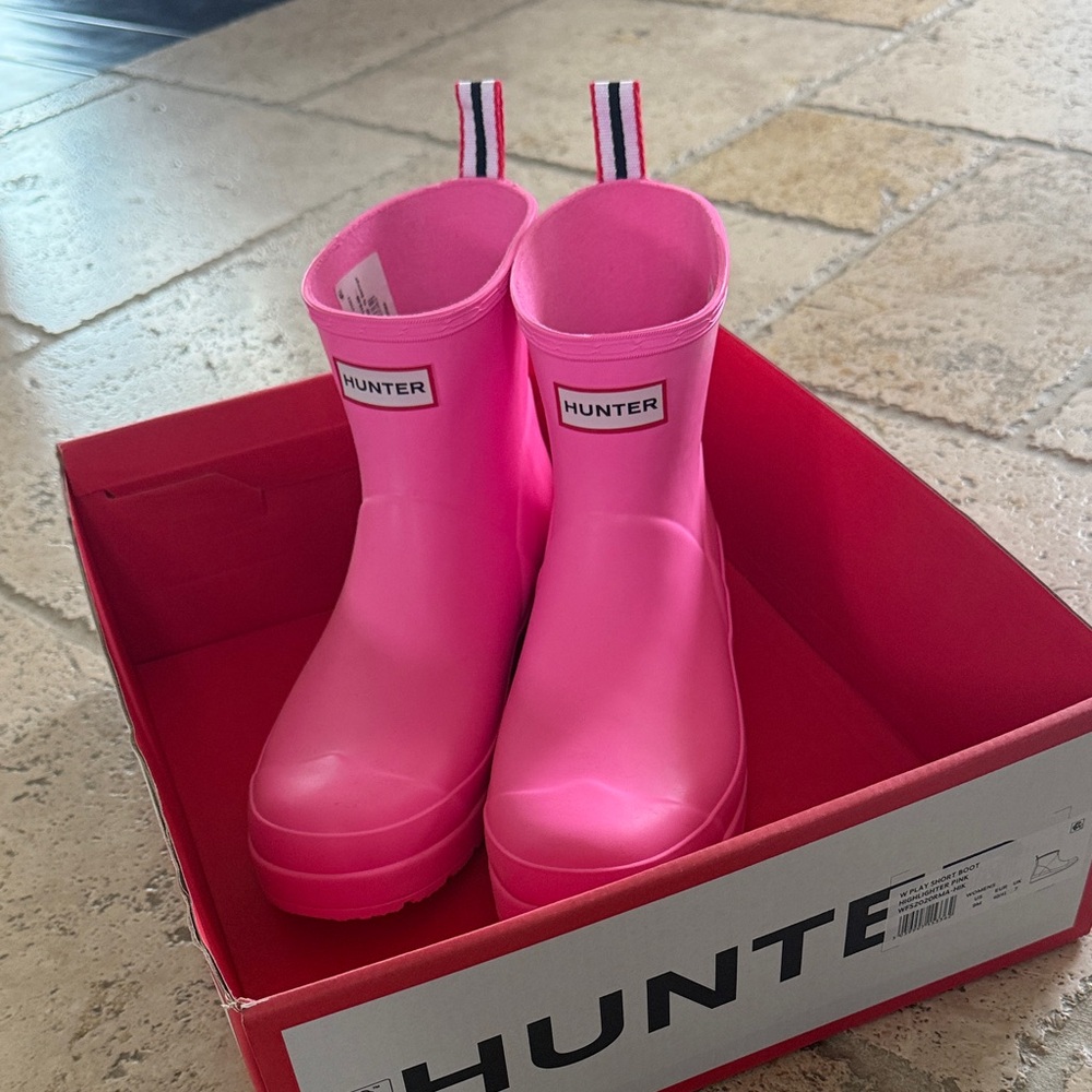 Hunter waterproof play boot 💖☔️